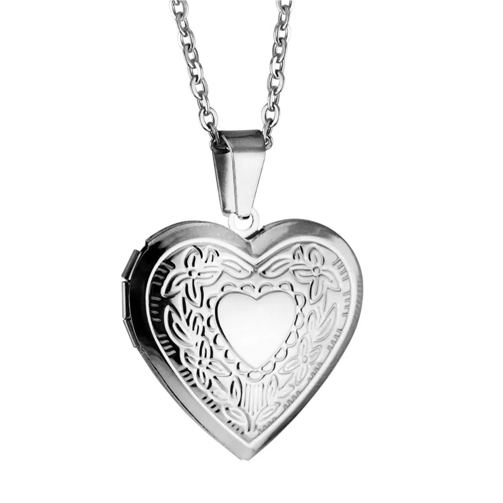 Shop All I Want Silver Color / 50cm SHOP ALL I WANT Gold Heart Locket Pendant Necklace 💖📸