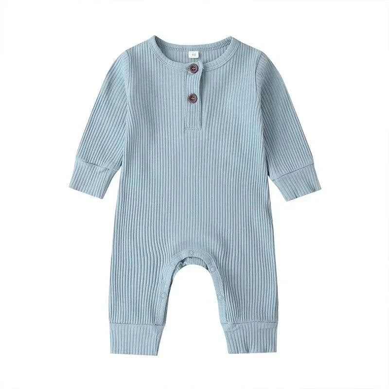 Shop All I Want Blue / 9-12months Shop All I Want 🌸 Cozy Cotton Romper: Perfect for Spring & Autumn!