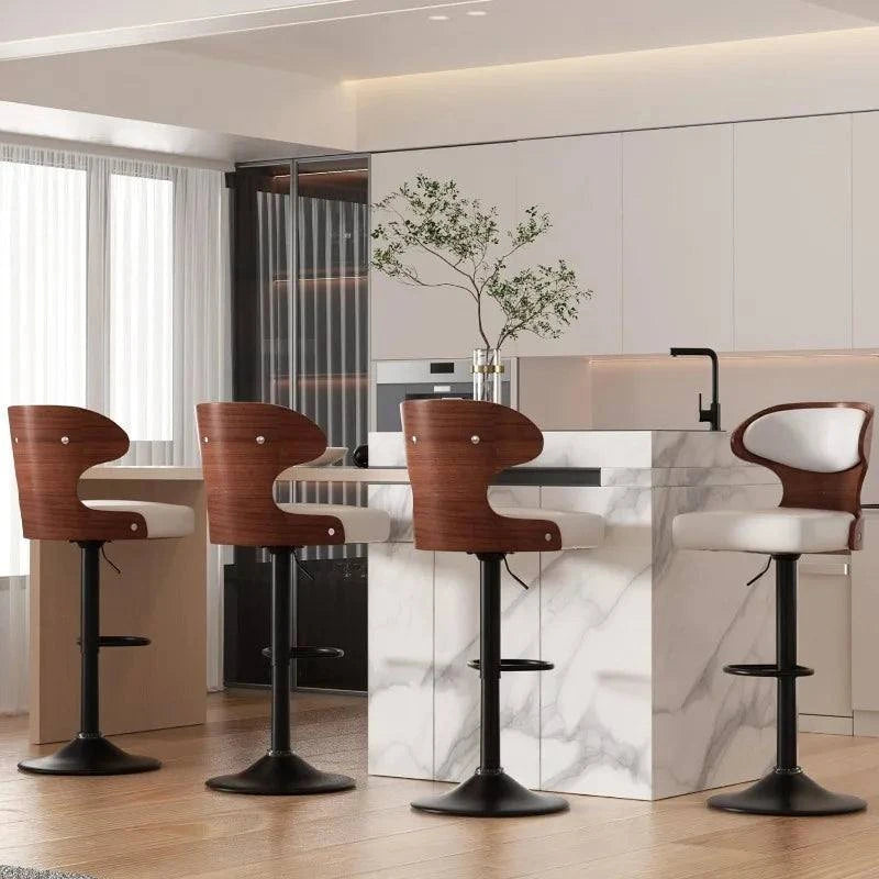 Bar Stools Set of 2, Adjustable Height 24.5-33.5IN, Bentwood Swivel wiAdd a touch of elegance and comfort to your home bar or kitchen with this stylish set of adjustable bar stools. Featuring a sleek bentwood design, each stool swivelsShop All I WantShop All I Want2, Adjustable Height 24