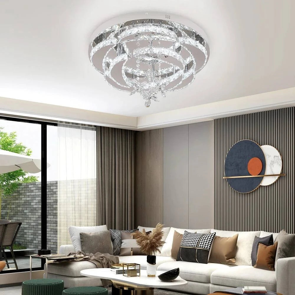 Chandelier Ceiling LampElevate your home decor with this stunning Modern Crystal LED Chandelier Ceiling Lamp. Crafted with crystal body material and a polished finish, this lamp is the perShop All I WantShop All I WantChandelier Ceiling Lamp