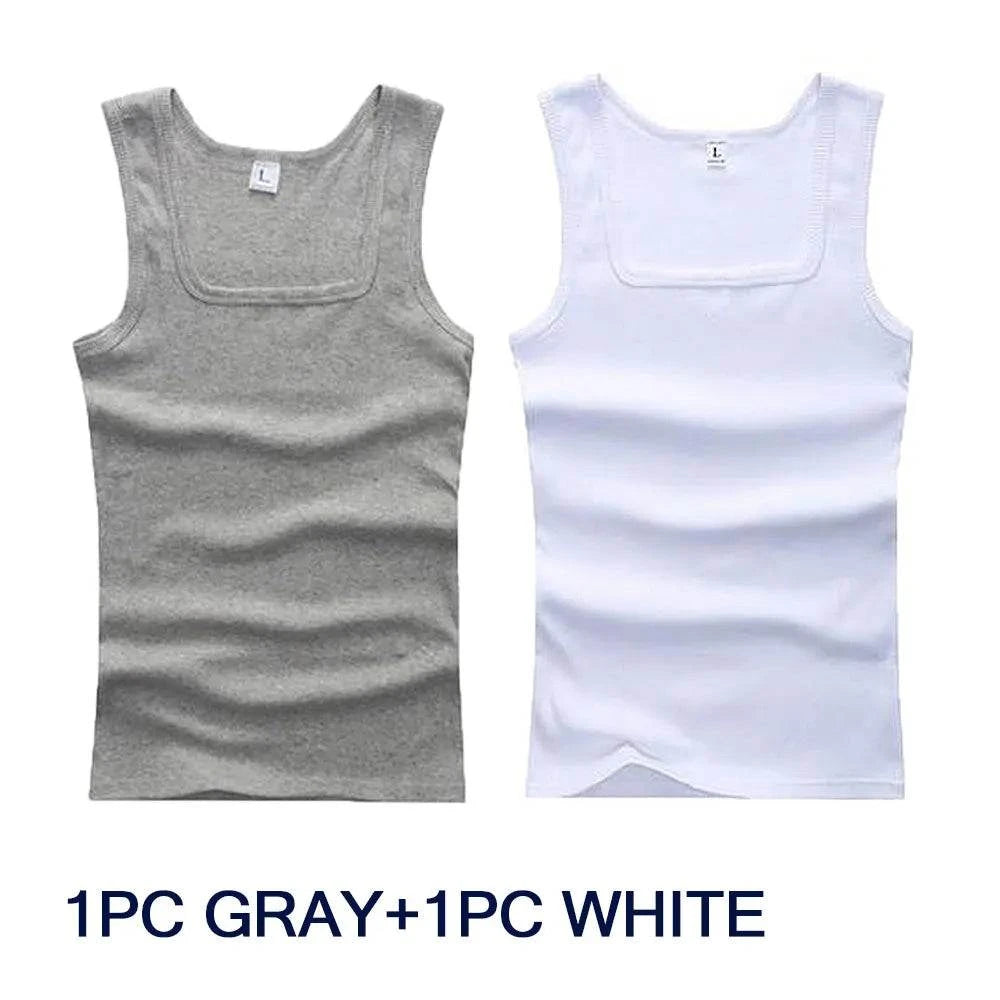 Shop All I Want 1PC Gray 1PC White / M SHOP ALL I WANT Casual Fitness Tank Tops