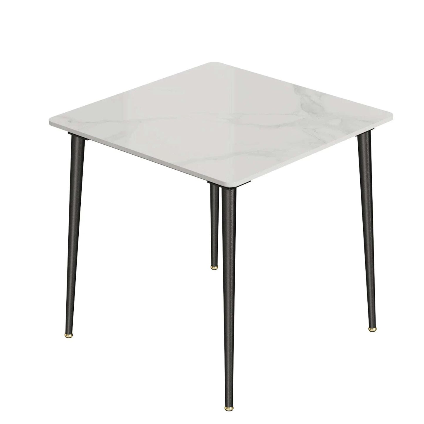 Compact Square Marble Dining Table with Metal Legs | Modern Kitchen FuElevate your dining experience with this Compact Square Marble Dining Table featuring sleek metal legs for a minimalist, modern look. Designed to comfortably seat 4-Shop All I WantShop All I WantCompact Square Marble Dining Table