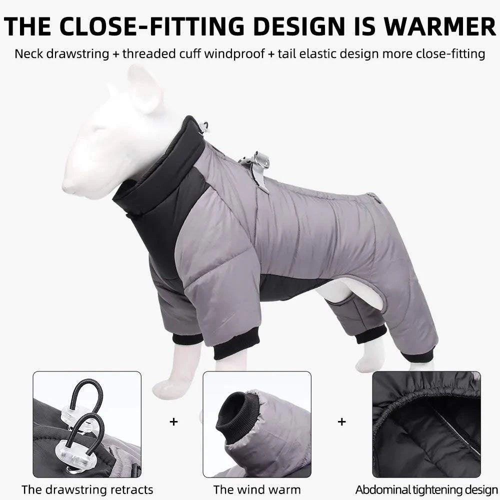 Shop All I Want SHOP ALL I WANT Stay Stylish and Warm: Reflective, waterproof, windproof winter jacket for French Bulldogs! 🐾❄️