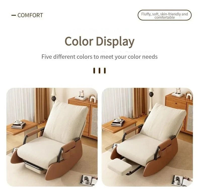 Comfy Folding Rocking Chair with Footrest - Adjustable Lounge ReclinerRelax in style with this Comfy Folding Rocking Chair with Footrest, perfect for your balcony or any outdoor space. This adjustable lounge recliner offers the perfectShop All I WantShop All I WantComfy Folding Rocking Chair