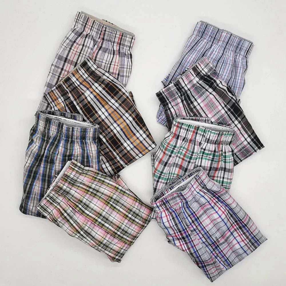 Shop All I Want SHOP ALL I WANT 👖 3-10PCS Cotton Boxer Shorts – Soft, Large Size Underwear for Men, Comfortable Pajamas 🌙