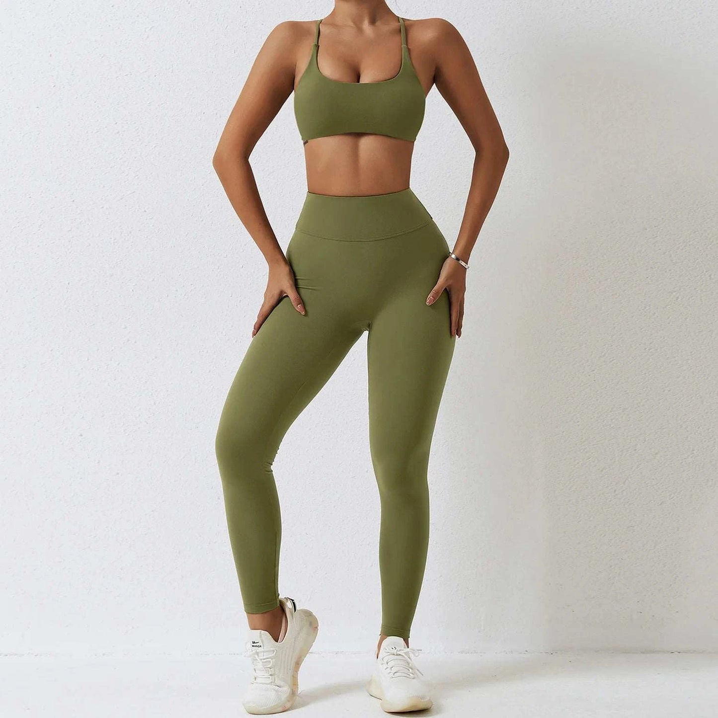 Shop All I Want Pickles Green 2 / S Shop All I Want Women's Yoga Set 🏋️‍♀️💕 #ActiveWear