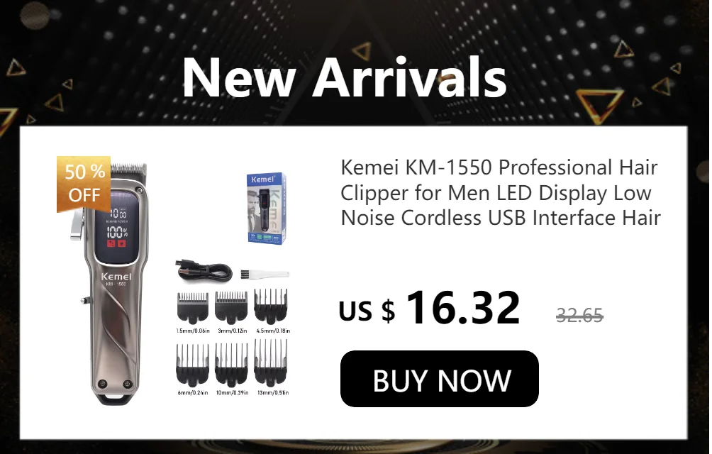 Kemei KM-2299 Hair Trimmer – Professional Hair Clipper for Men’s Haircut, Precision Cutting Machine ✂️💈