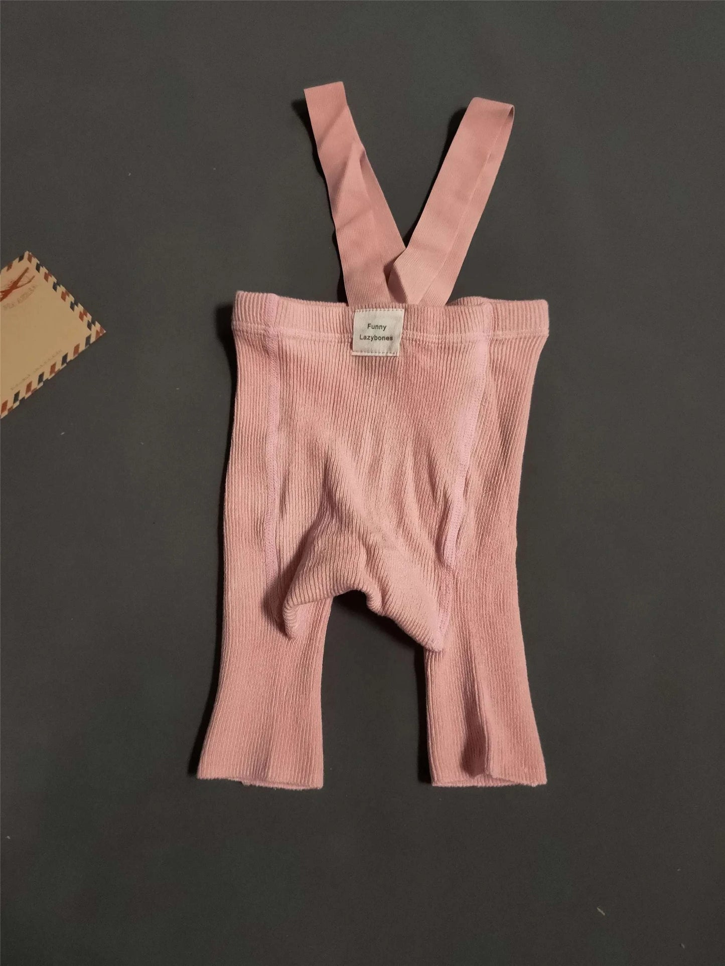 Shop All I Want pink / 12M M Shop All I Want 👶 Baby Suspender Shorts – High Waist, Spanish Style, Tight-Fitting, Trendy Leggings for Cute Outfits 🌟