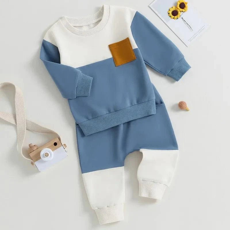 Shop All I Want Shop All I Want 👶 Color Pant Set – Spring/Autumn Long Sleeve Sweatshirt & Bottoms Clothing 🌟