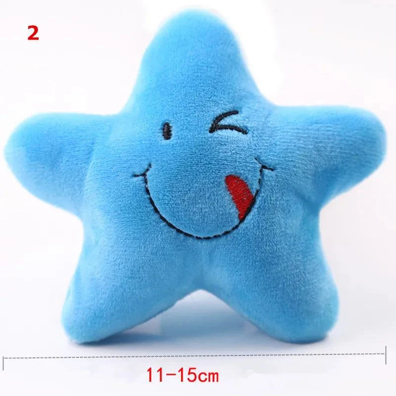 Shop All I Want Blue Star Shop All I Want SqueakJoy Pet Plush Toy 🍎🐾