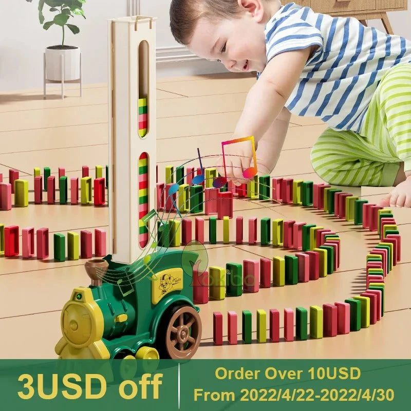 Shop All I Want SHOP ALL I WANT Domino Train Car Set: Educational Fun! 🚂🌈