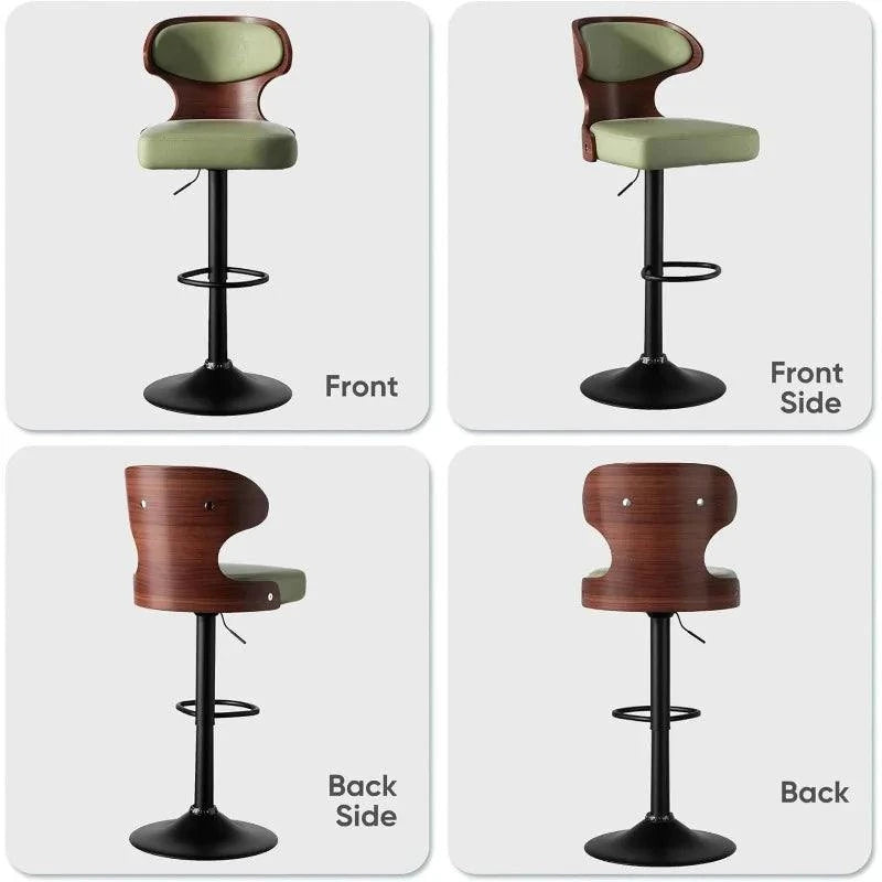 Bar Stools Set of 2, Adjustable Height 24.5-33.5IN, Bentwood Swivel wiAdd a touch of elegance and comfort to your home bar or kitchen with this stylish set of adjustable bar stools. Featuring a sleek bentwood design, each stool swivelsShop All I WantShop All I Want2, Adjustable Height 24