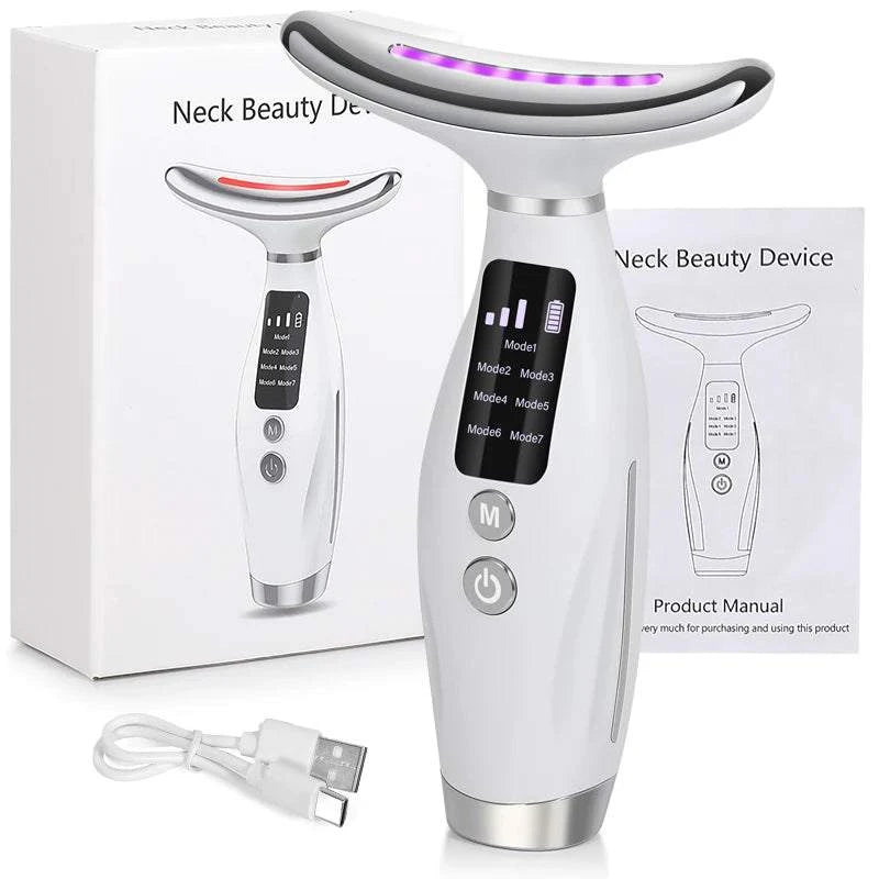 Shop All I Want Shop All I Want ✨ Neck & Face Beauty Device – Vibration Massage for Lifting and Personal Care, Home Use Skin Lifting Machine 🌟