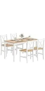 4-Piece Dining Table Set for Small Space - 43.3" Kitchen Table with ChTransform your dining area with the 4-Piece Dining Table Set for Small Space. Perfect for modern home design ideas, this compact set features a 43.3" kitchen table wShop All I WantShop All I Want4-Piece Dining Table Set