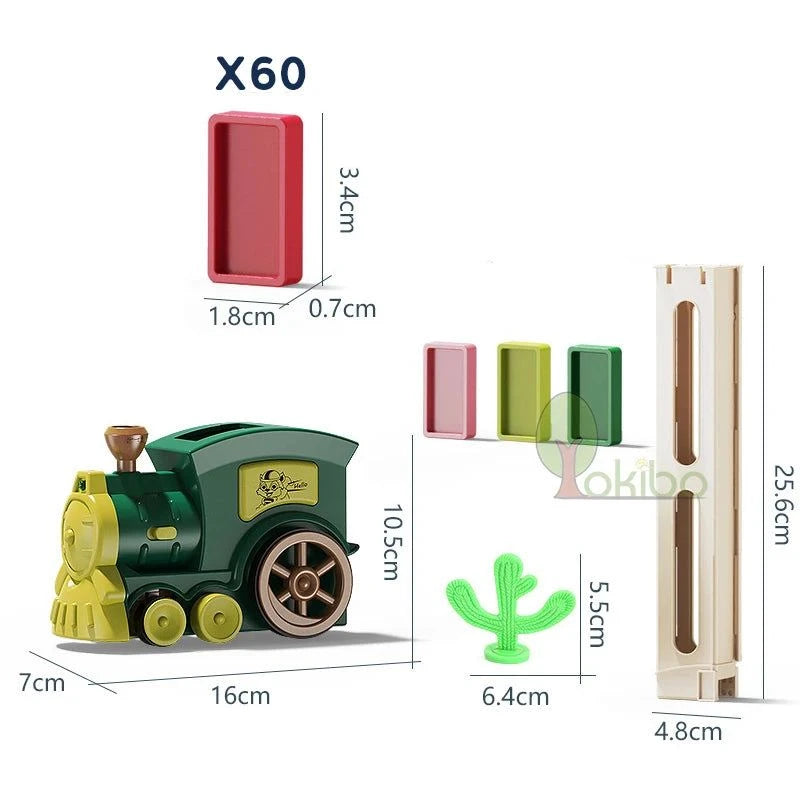 Shop All I Want 60pc Green No Box SHOP ALL I WANT Domino Train Car Set: Educational Fun! 🚂🌈