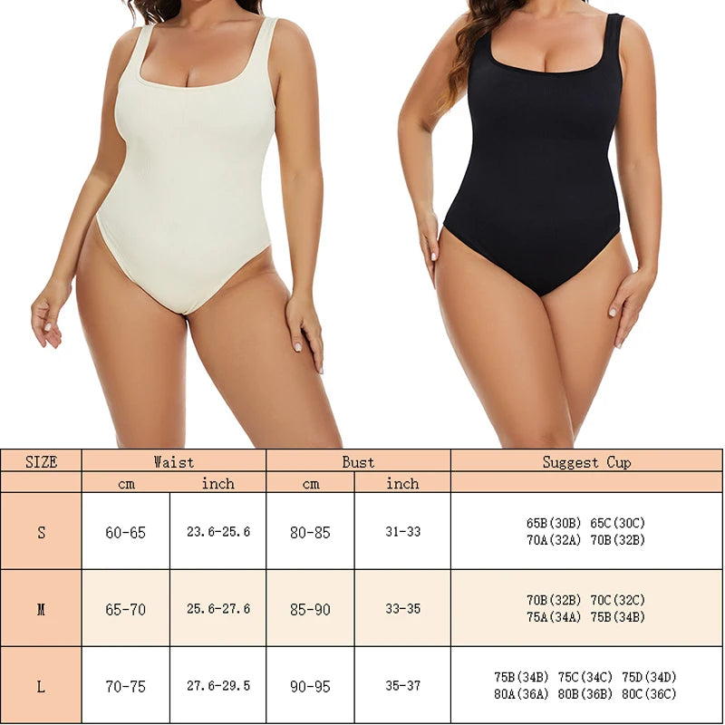 Tummy Control Jumpsuit – Light Control Open Crotch Shapewear Bodysuit 🌟✨