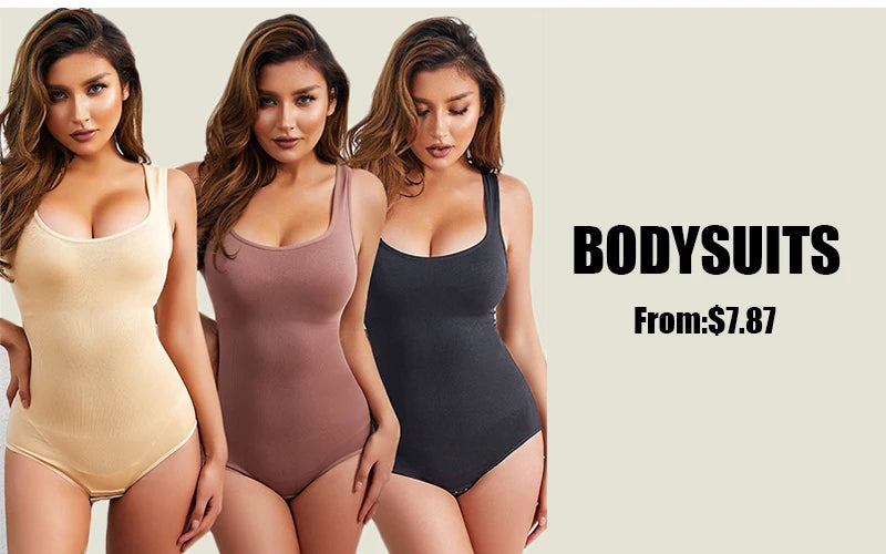 Seamless Short Sleeve Body Shaper – Open Crotch U Neck Tummy Control Shapewear for Women 💃✨