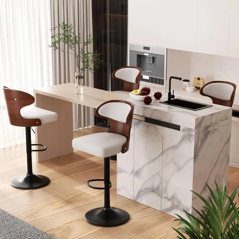 Bar Stools Set of 2, Adjustable Height 24.5-33.5IN, Bentwood Swivel wiAdd a touch of elegance and comfort to your home bar or kitchen with this stylish set of adjustable bar stools. Featuring a sleek bentwood design, each stool swivelsShop All I WantShop All I Want2, Adjustable Height 24