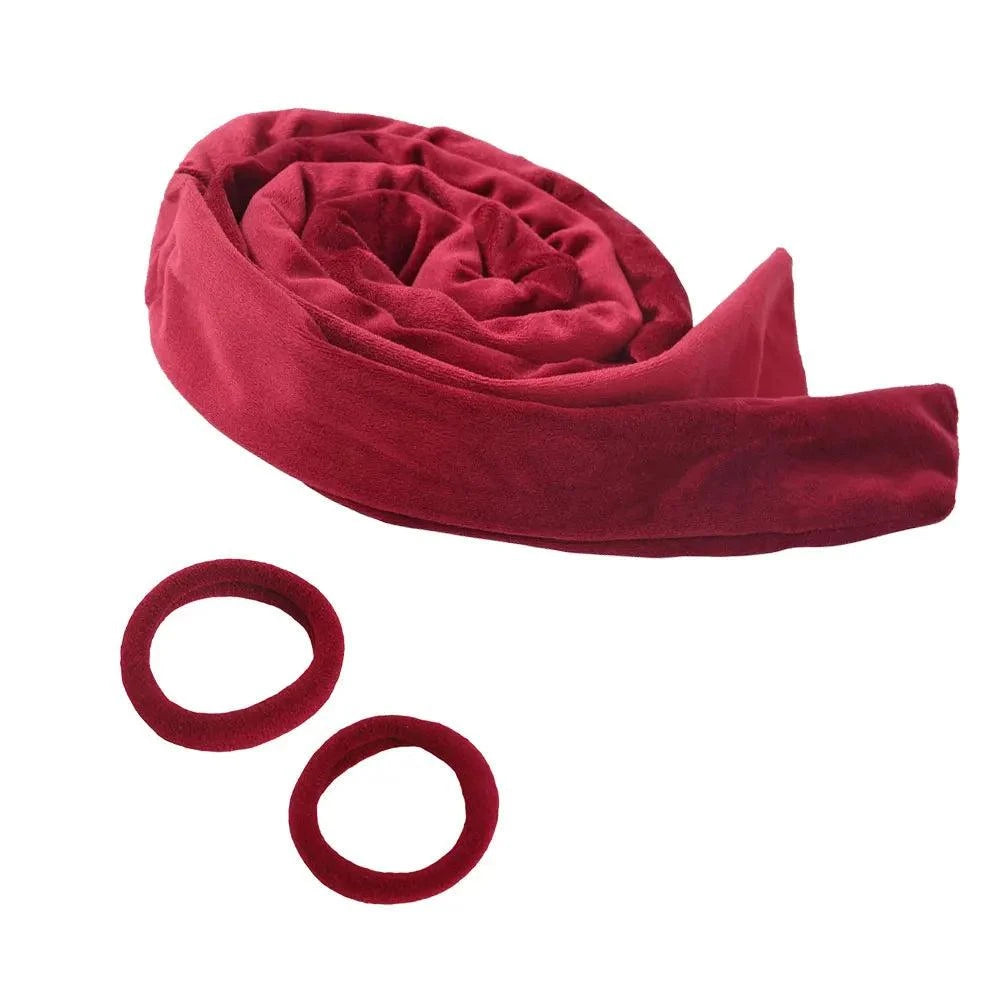 Shop All I Want 1-Wine red / CHINA Shop All I Want 💁‍♀️ Heatless Curling Rod Headband – Soft, No-Heat Hair Rollers for Effortless Curls While Sleeping 🌙