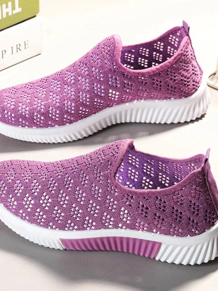 Shop All I Want SHOP ALL I WANT Trendy Mesh Sports Sneakers -Venice breathable flats 🏖️