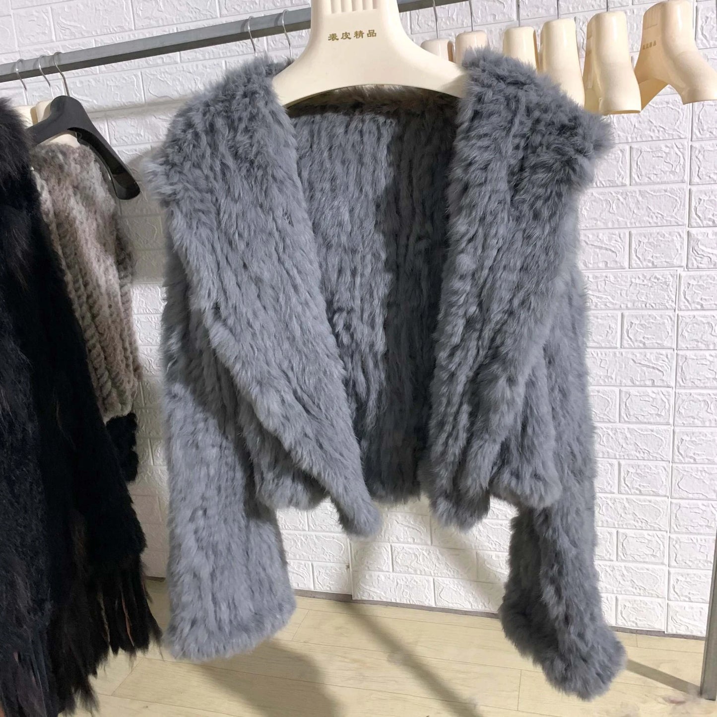 Shop All I Want SHOP ALL I WANT Real Rabbit Fur Coat -Miami stylish warmth 🌴