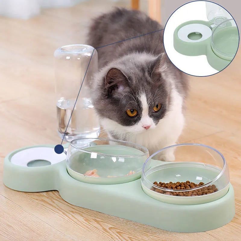 Shop All I Want SHOP ALL I WANT Double Bowl Cat Feeder