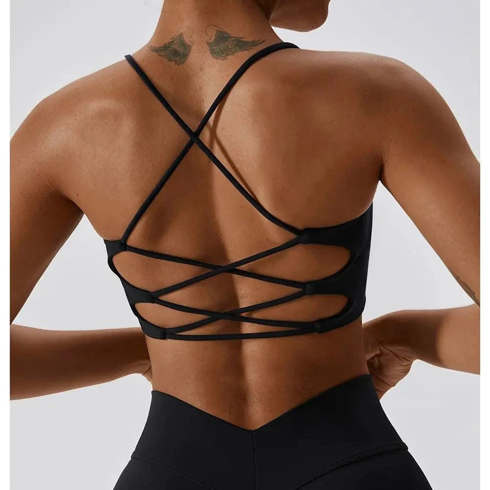 Solid Color Cross Back Sports Bra 🌈🏋️‍♀️ #FitnessStyleRevolutionize your workout wardrobe with our Solid Color Cross Back Sports Bra – a perfect blend of style and support designed for the modern fitness enthusiast. WitSHOP ALL I WANTShop All I WantSolid Color Cross Back Sports Bra 