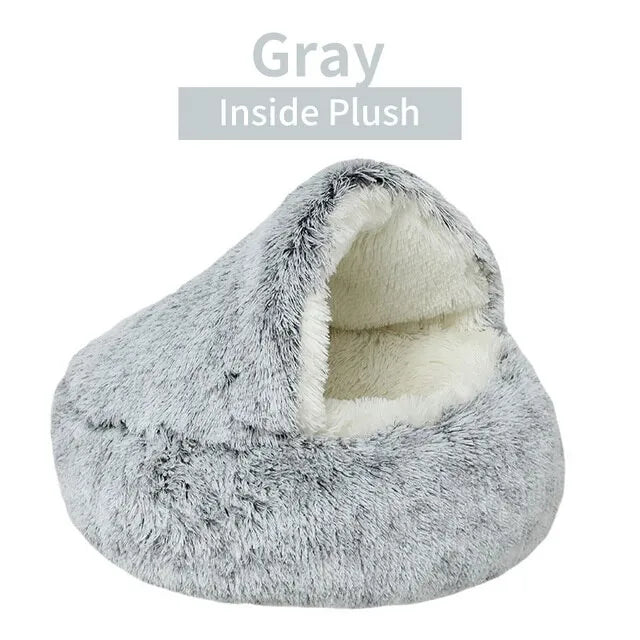 Soft Plush Round Cat or Dog Bed - Shop All I Want