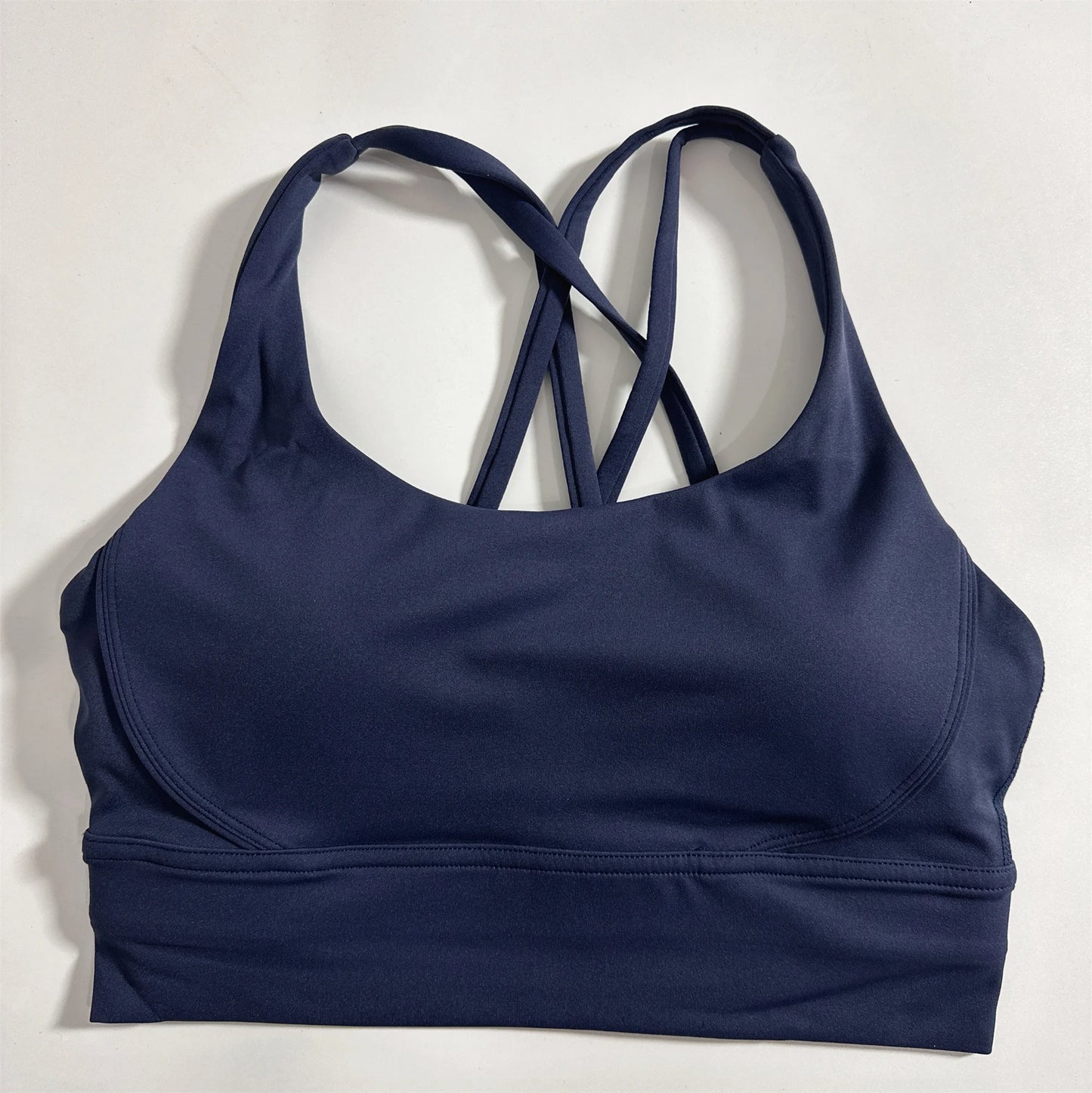 Solid Color Soft Cross Back Women’s Fitness Bra  🏋️‍♀️✨