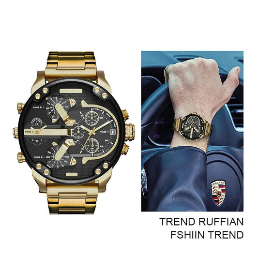 Men's Sport Watch – Large Dial Stainless Steel Analog Quartz Watch forDiscover the perfect combination of style and functionality with the Men's Sport Watch, designed for the active man who values both fashion and practicality. FeaturiShop All I WantShop All I WantSport Watch – Large Dial Stainless Steel Analog Quartz Watch