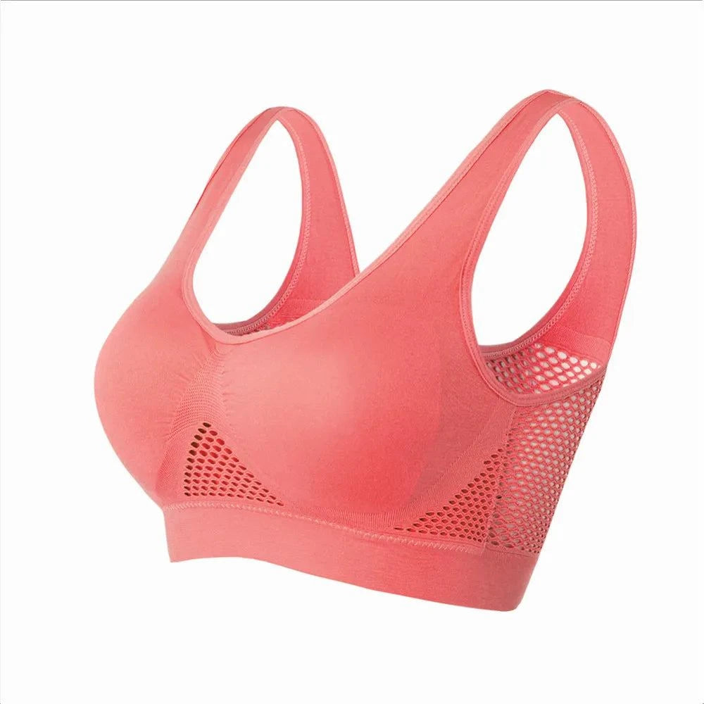 Shop All I Want Rose red / 4XL SHOP ALL I WANT Seamless Breathable Women Sports Bra