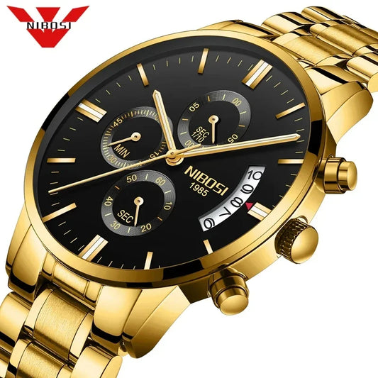 NIBOSI Men's Watches – Luxury Top Brand Relogio Masculino, Fashion Casual Dress Watch & Military Quartz Wristwatch ⌚🔥