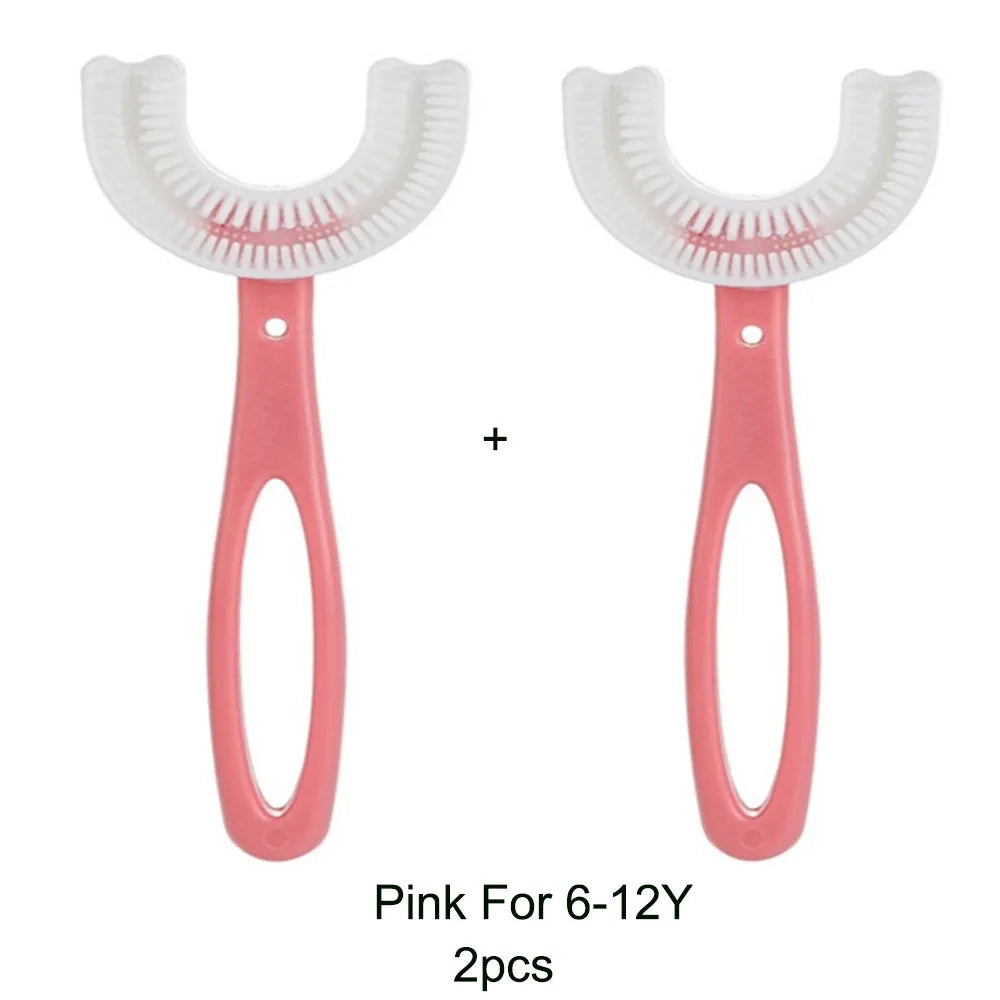 Shop All I Want Pink L 2pcs SHOP ALL I WANT 360 Degree U-shaped Child Toothbrush