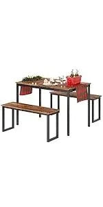 4-Piece Dining Table Set for Small Space - 43.3" Kitchen Table with ChTransform your dining area with the 4-Piece Dining Table Set for Small Space. Perfect for modern home design ideas, this compact set features a 43.3" kitchen table wShop All I WantShop All I Want4-Piece Dining Table Set