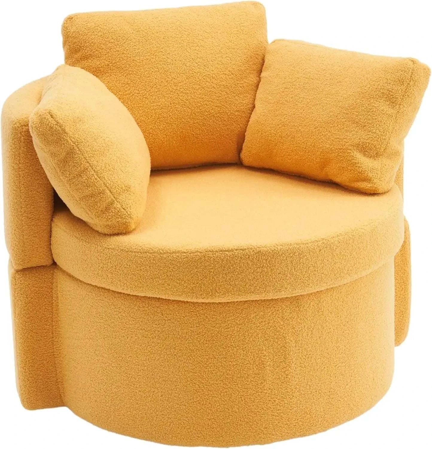 Bucket Chair, Swivel Barrel Accent Chair, Oversized Round Chair with 3Elevate your sitting room designs with this Oversized Swivel Barrel Chair, a perfect fusion of style and functionality for modern home design ideas. This chic bucketShop All I WantShop All I WantBucket Chair, Swivel Barrel Accent Chair, Oversized Round Chair