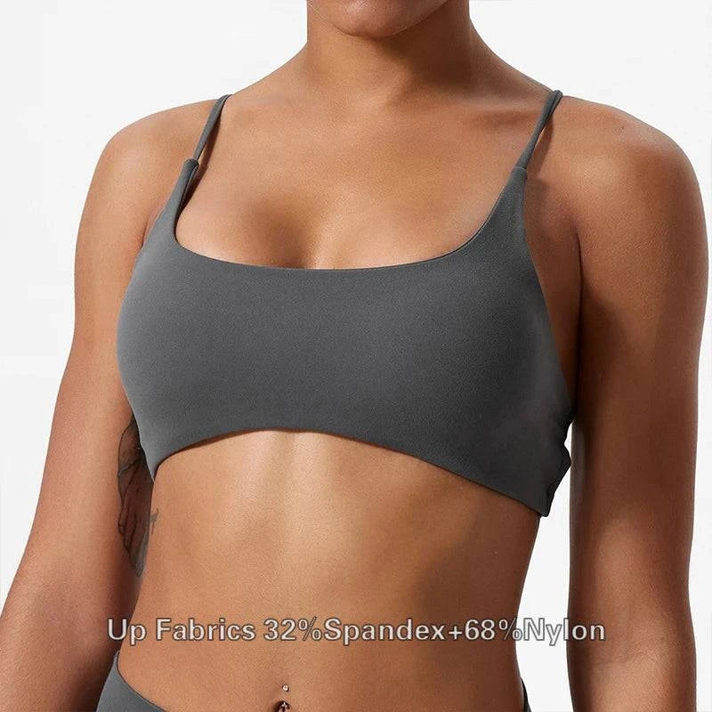 Shop All I Want Gray / S SHOP ALL I WANT Comfortable & Sexy Yoga Bra 🧘‍♀️💪 #FitnessStyle