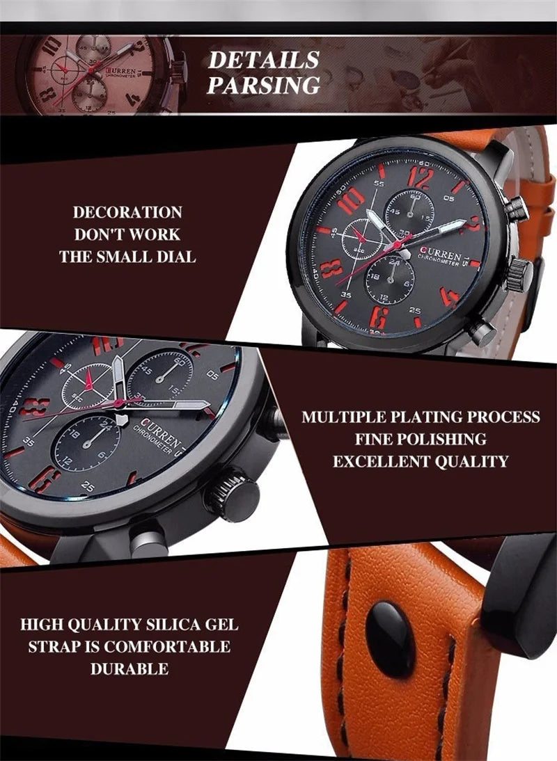 Men's Watch | Top Fashion & Casual Date Wristwatch ⌚