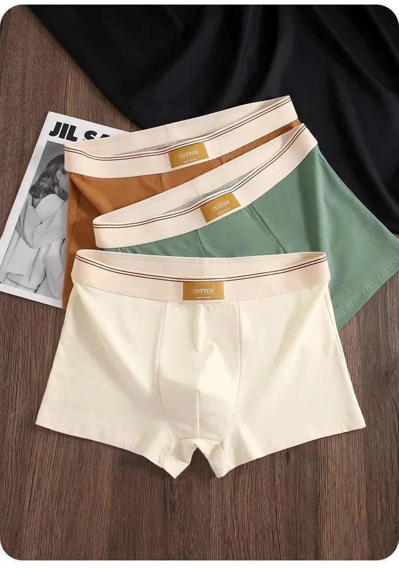 Shop All I Want SHOP ALL I WANT 🩲 3PCS Men's Cotton Boxer Shorts – Comfortable and Breathable