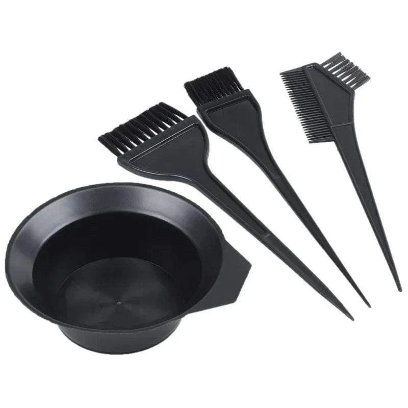 Shop All I Want Shop All I Want 🎨 4pcs Hairdressing Brush & Bowl Set – DIY Hair Coloring & Bleaching Tools for Salon or Home 💇‍♀️