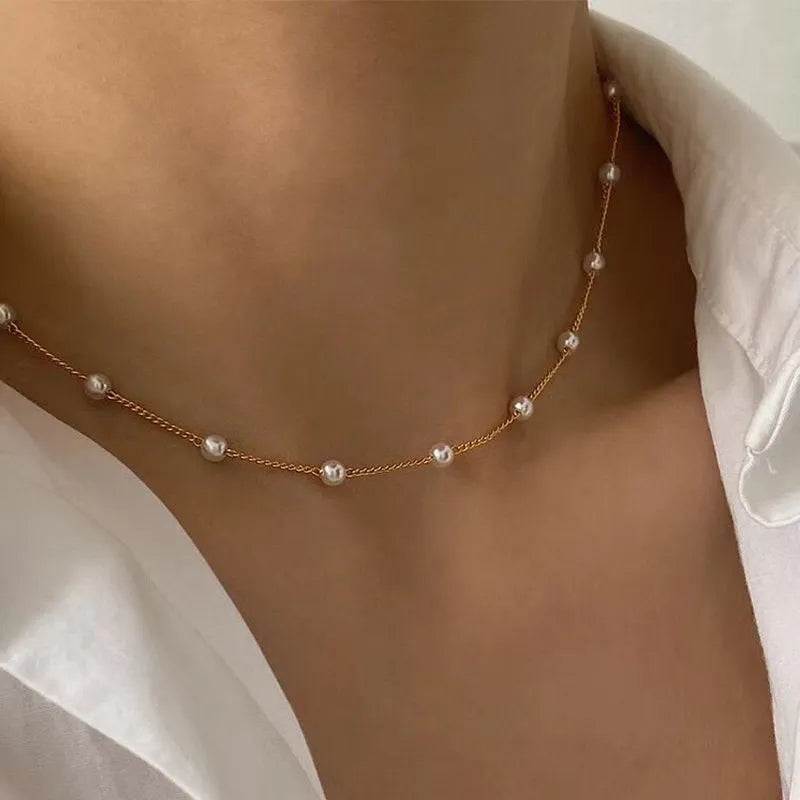 Shop All I Want SHOP ALL I WANT Kpop Pearl Choker Necklace 🌟📿