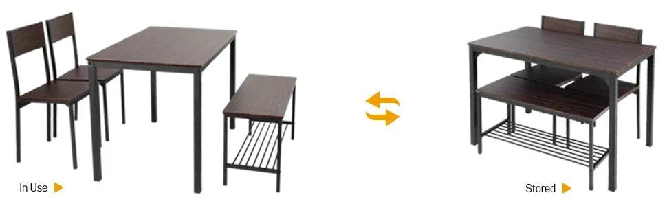 4-Piece Dining Table Set for Small Space - 43.3" Kitchen Table with ChTransform your dining area with the 4-Piece Dining Table Set for Small Space. Perfect for modern home design ideas, this compact set features a 43.3" kitchen table wShop All I WantShop All I Want4-Piece Dining Table Set