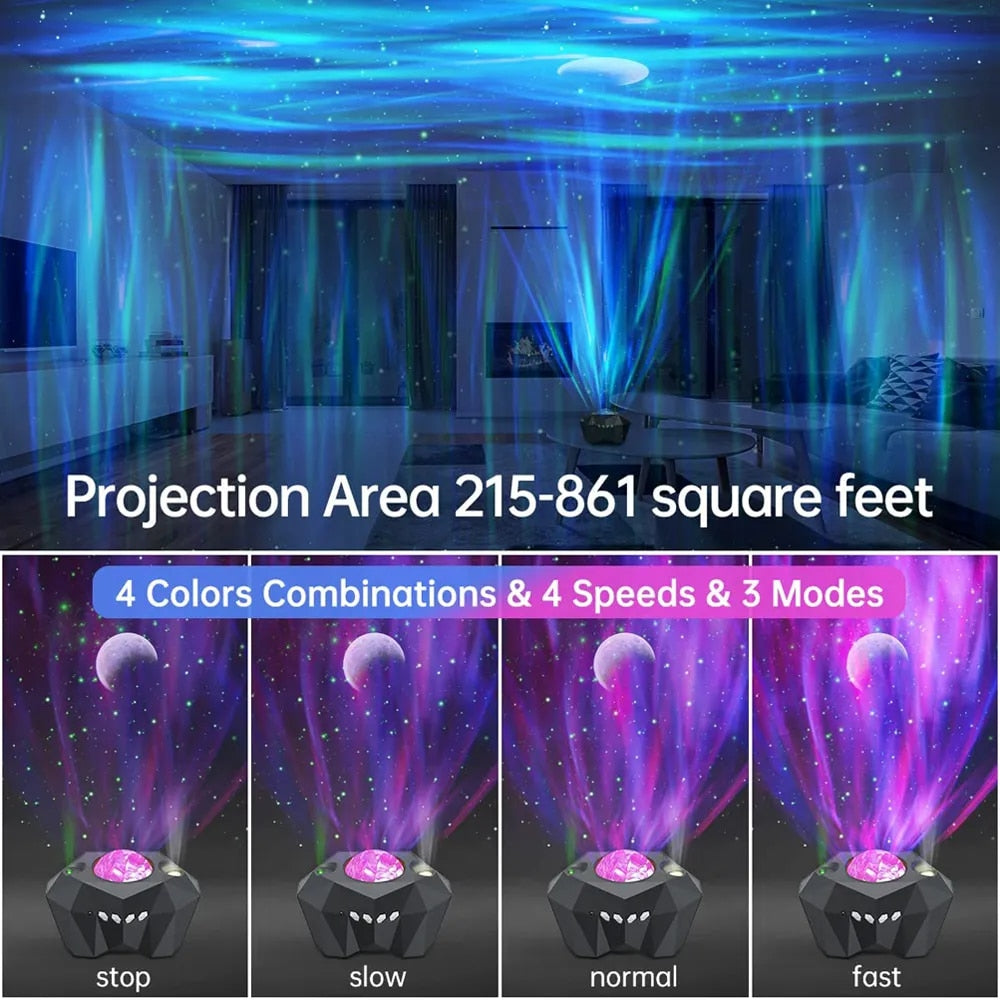 Shop All I Want SHOP ALL I WANT Star Lights Aurora Galaxy Moon Projector