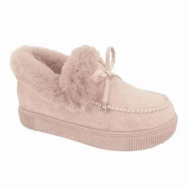 Shop All I Want Beige / 35 SHOP ALL I WANT Furry Winter Snow Boots