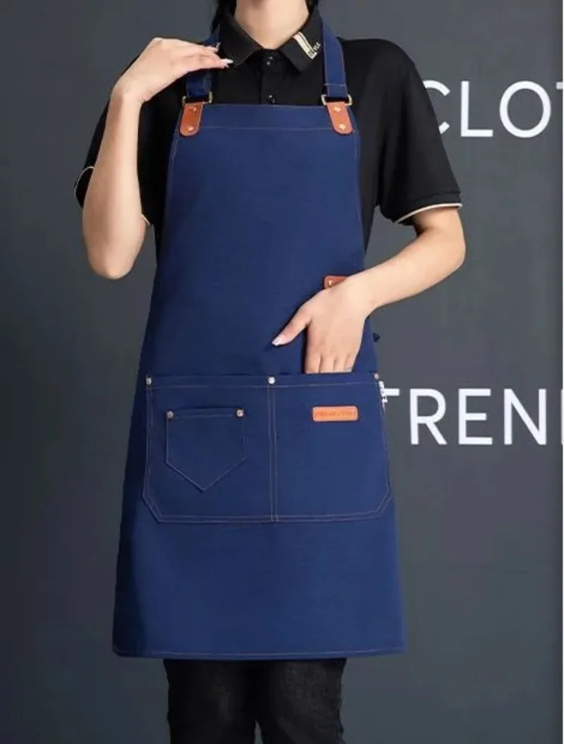 Waterproof Canvas Aprons: Stylish & Functional for Everyone! 👩‍🍳👨‍🍳