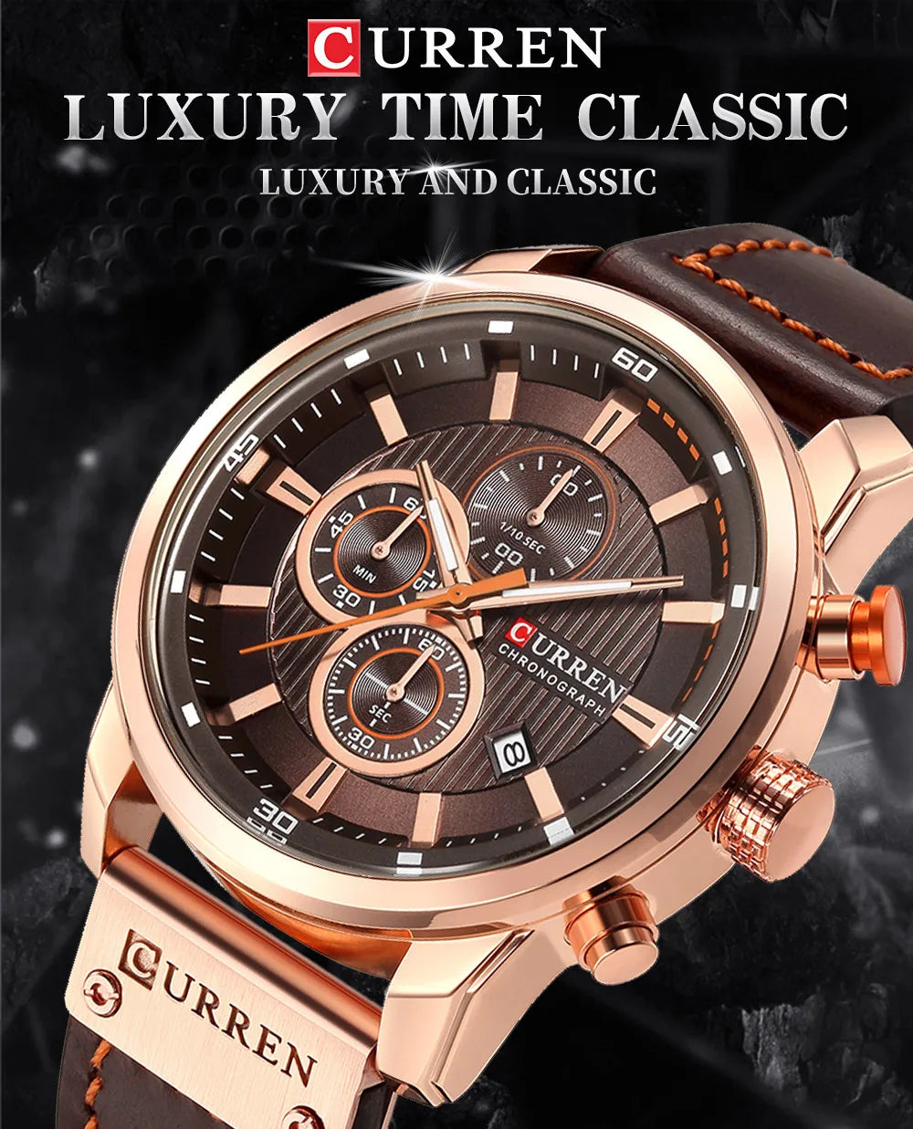 Fashion Date Quartz Watch | Luxury Chronograph for Men ⌚