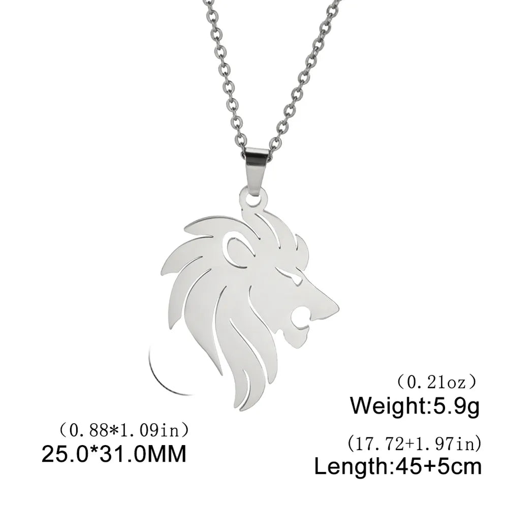 Shop All I Want Steel Lion H SHOP ALL I WANT Inner Strength Steel Lion Necklace 🦁🌟