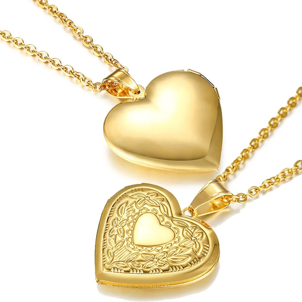 Shop All I Want SHOP ALL I WANT Gold Heart Locket Pendant Necklace 💖📸