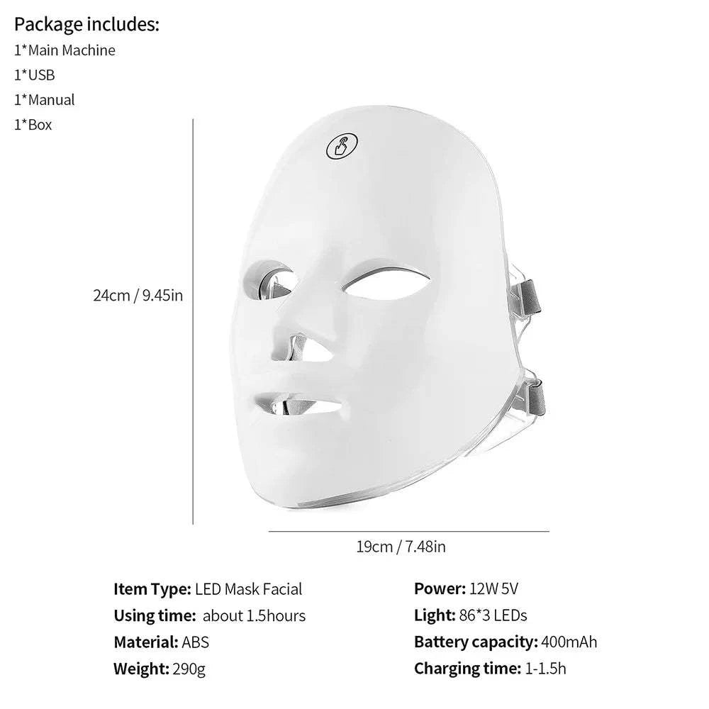 LED Light Therapy Mask for Skin Rejuvenation and Anti- Aging