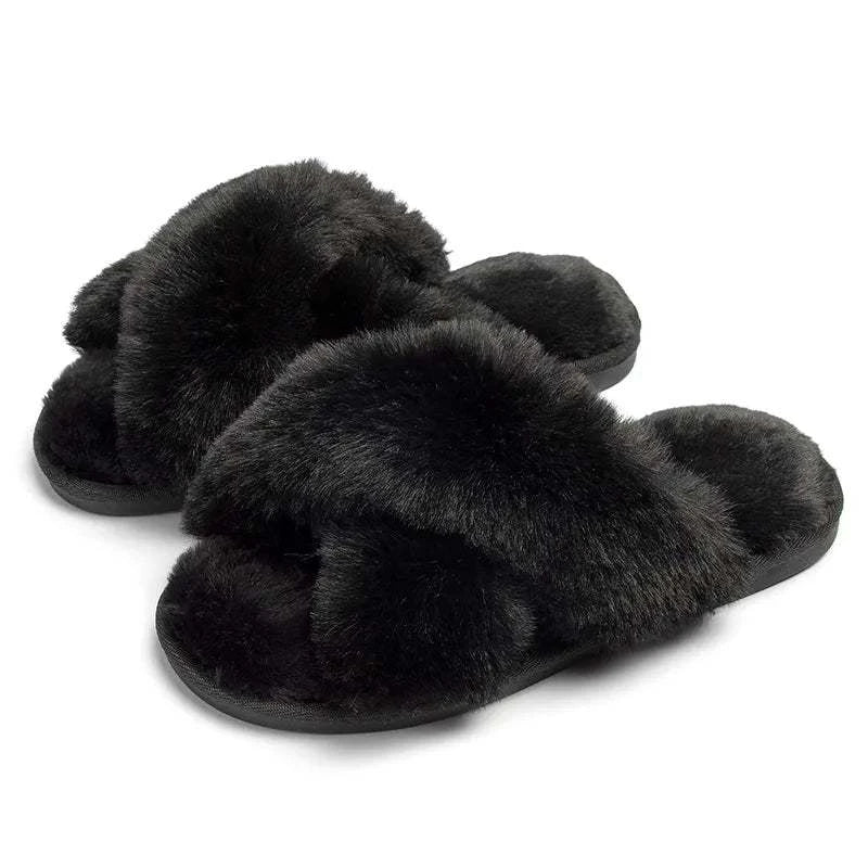 Soft Fuzzy Slippers Soft Plush Slippers - Shop All I Want