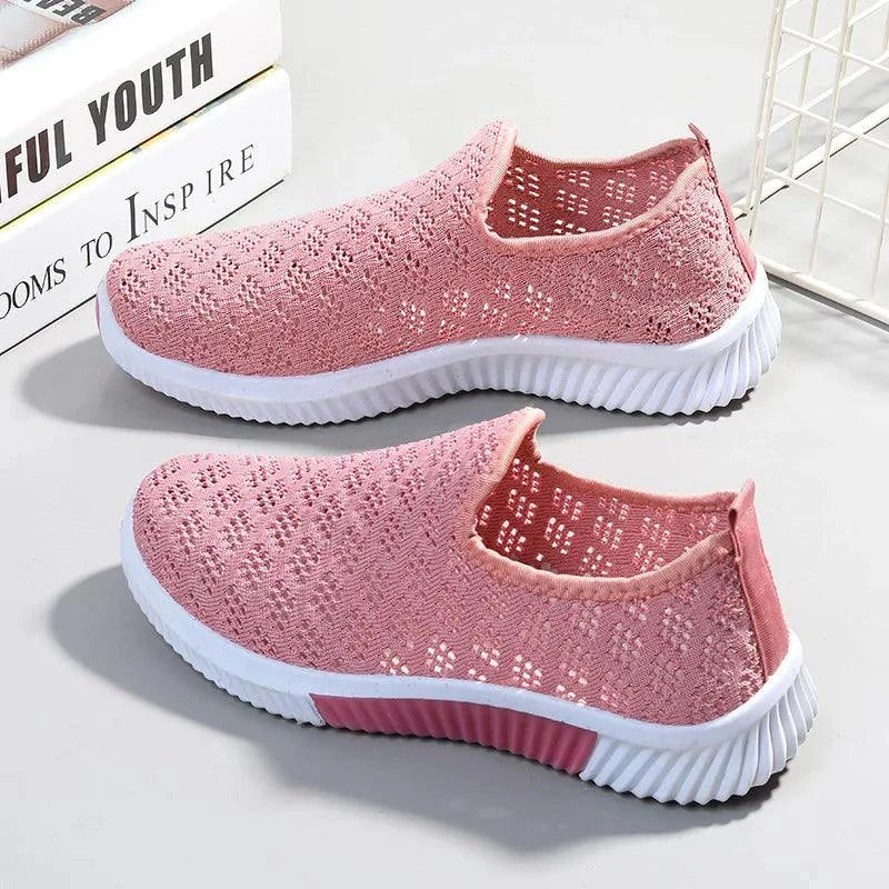 Shop All I Want Pink / 37 SHOP ALL I WANT Trendy Mesh Sports Sneakers -Venice breathable flats 🏖️